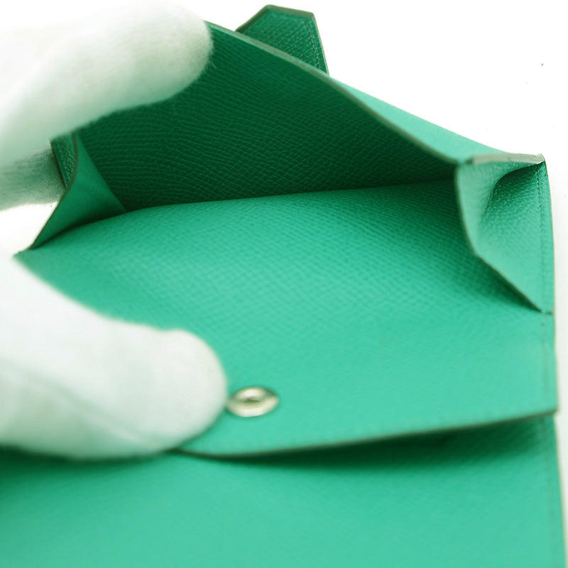 ベアンミニ エプソン ヴェールジェイド シルバー金具 B刻印 二つ折り財布