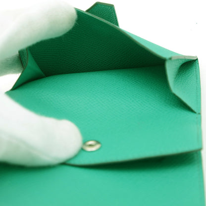 ベアンミニ エプソン ヴェールジェイド シルバー金具 B刻印 二つ折り財布