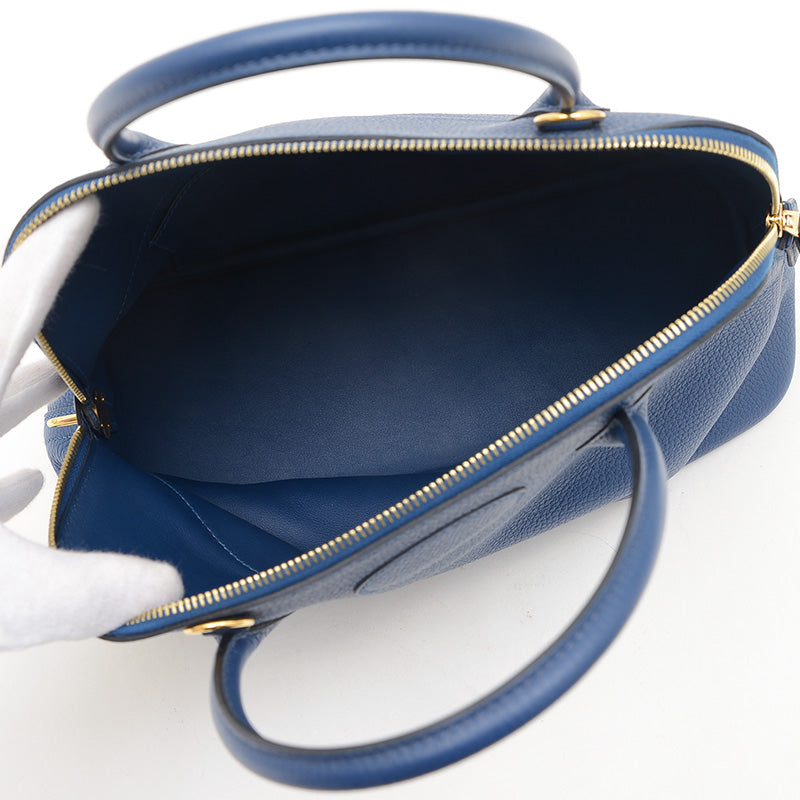 ボリード31 トリヨン ディープブルー ゴールド金具 Y刻印 ハンドバッグ