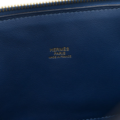 ボリード31 トリヨン ディープブルー ゴールド金具 Y刻印 ハンドバッグ