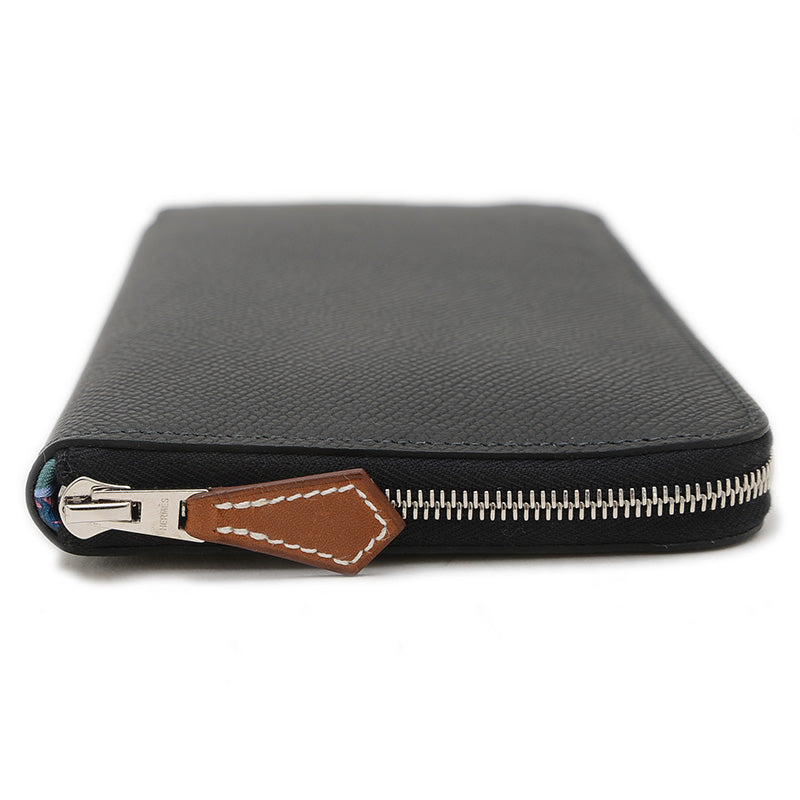 アザップロング シルクイン 長財布 エプソン ブラック W刻印 長財布