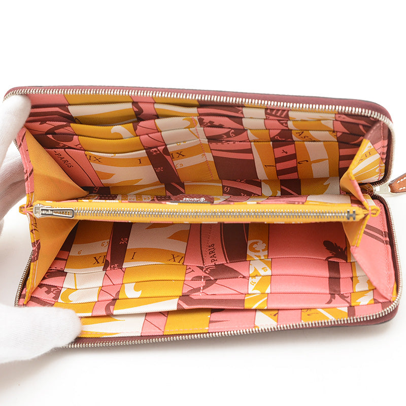 アザップロング シルクイン 長財布 エプソン ルージュアッシュ D刻印 長財布