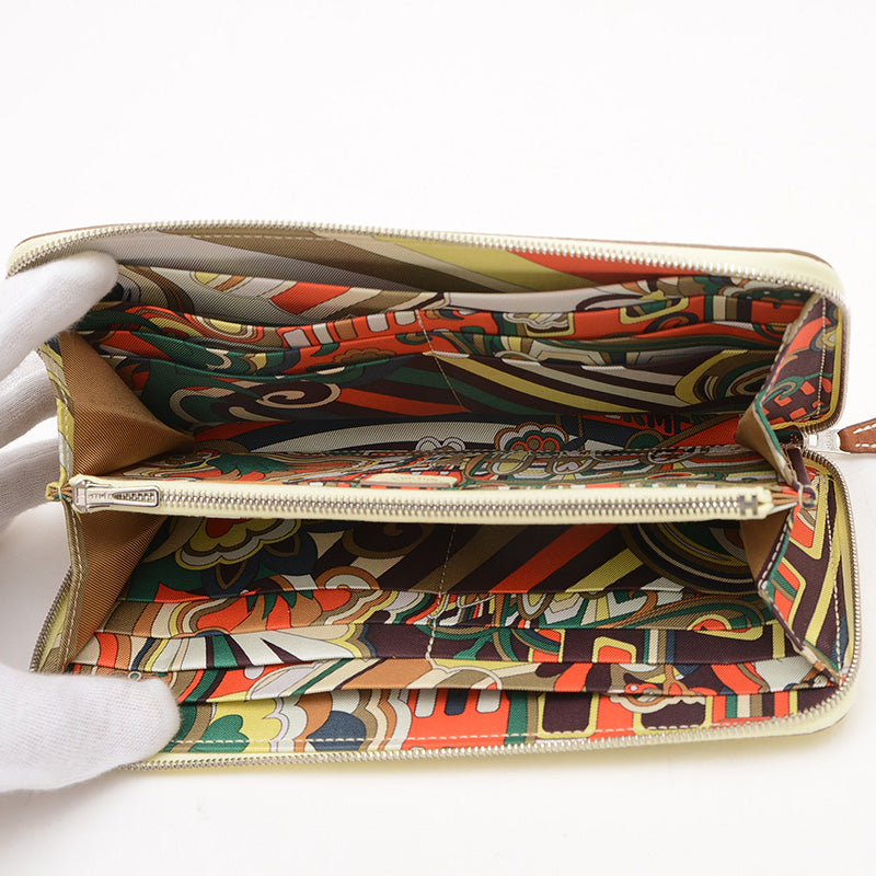 アザップロング シルクイン 長財布 エプソン ジョーヌプッサン W刻印 長財布