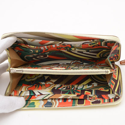 アザップロング シルクイン 長財布 エプソン ジョーヌプッサン W刻印 長財布