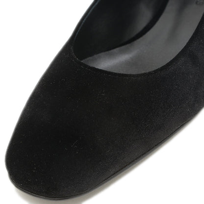 バレエシューズ ジェーン ベロア/クリスタル ブラック 36.5サイズ H242046Z パンプス