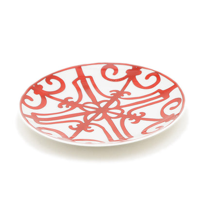ガダルキヴィール パンプレート 17cm お皿 陶器 ホワイト/レッド 食器