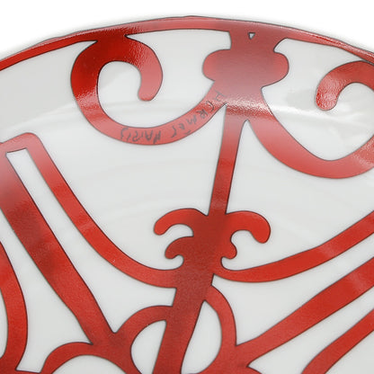 ガダルキヴィール パンプレート 17cm お皿 陶器 ホワイト/レッド 食器