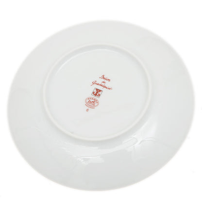 ガダルキヴィール パンプレート 17cm お皿 陶器 ホワイト/レッド 食器