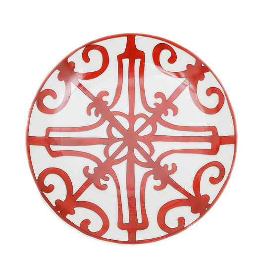 ガダルキヴィール パンプレート 17cm お皿 陶器 ホワイト/レッド 食器
