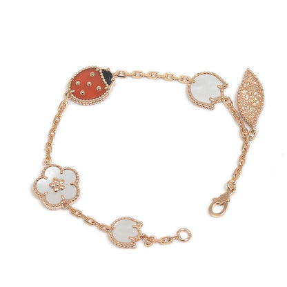 ラッキースプリング 5モチーフ ブレスレット K18RG VCARP7RR00 ブレスレット