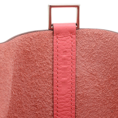 ピコタンロック PM 18 トリヨン ローズアザレ シルバー金具 W刻印 ハンドバッグ