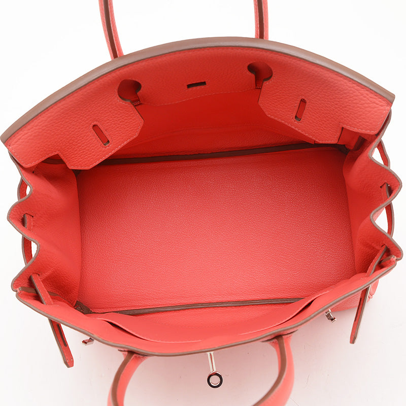 バーキン30 トリヨン ローズジャイプール シルバー金具 R刻印 ハンドバッグ