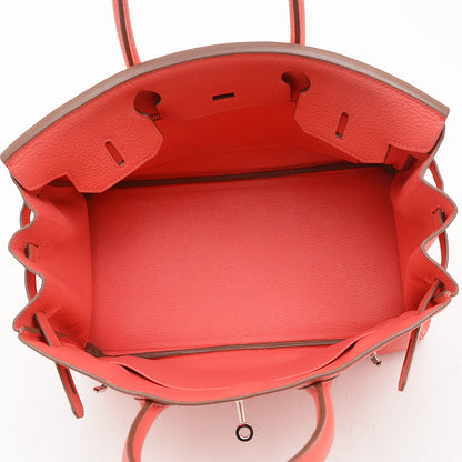 バーキン30 トリヨン ローズジャイプール シルバー金具 R刻印 ハンドバッグ