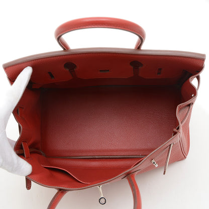 バーキン30 トゴ ルージュガランス シルバー金具 M刻印 ハンドバッグ