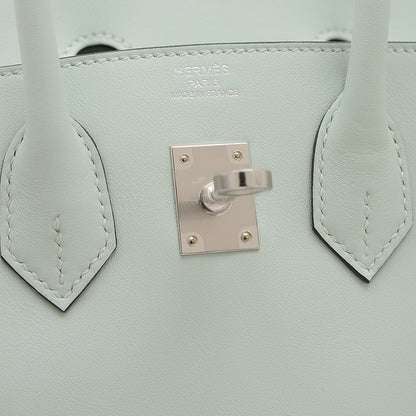 バーキン25 スイフト ペパーミント シルバー金具 K刻印 ハンドバッグ