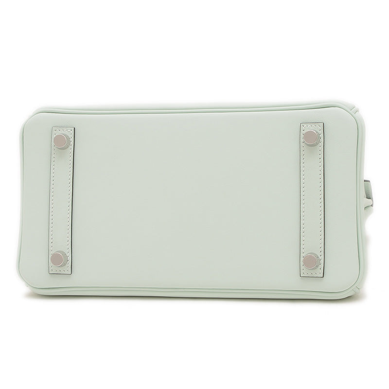 バーキン25 スイフト ペパーミント シルバー金具 K刻印 ハンドバッグ