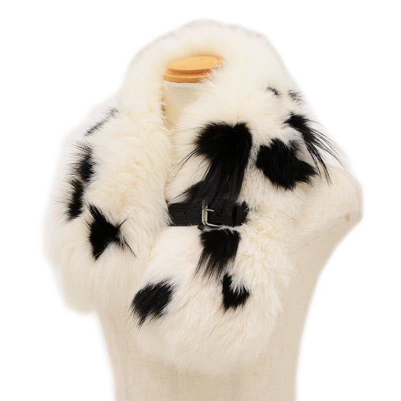 マフラー フォックスファー ホワイト/ブラック FNG423 S2T マフラー