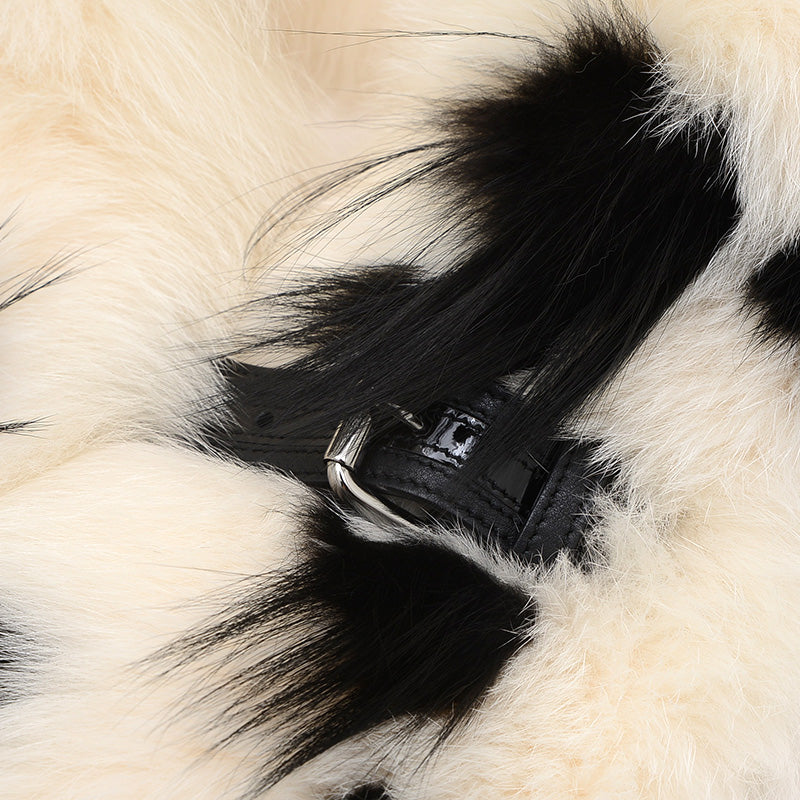 マフラー フォックスファー ホワイト/ブラック FNG423 S2T マフラー