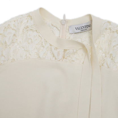 ノースリーブワンピース コットン混 アイボリー #S ワンピース