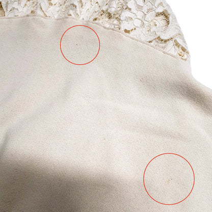 ノースリーブワンピース コットン混 アイボリー #S ワンピース