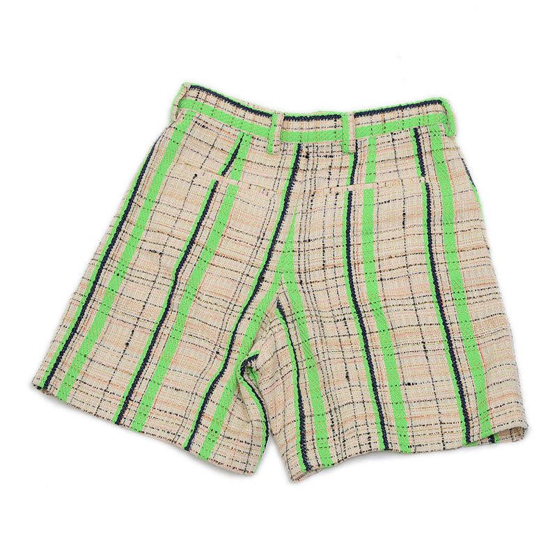 ハーフパンツ コットン ジャガード マルチカラー レディース 36サイズ ショートパンツ