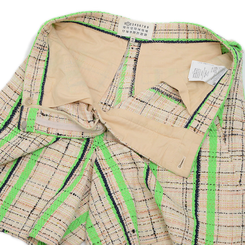 ハーフパンツ コットン ジャガード マルチカラー レディース 36サイズ ショートパンツ