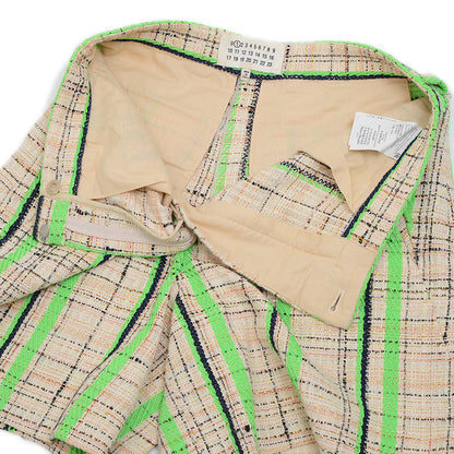 ハーフパンツ コットン ジャガード マルチカラー レディース 36サイズ ショートパンツ