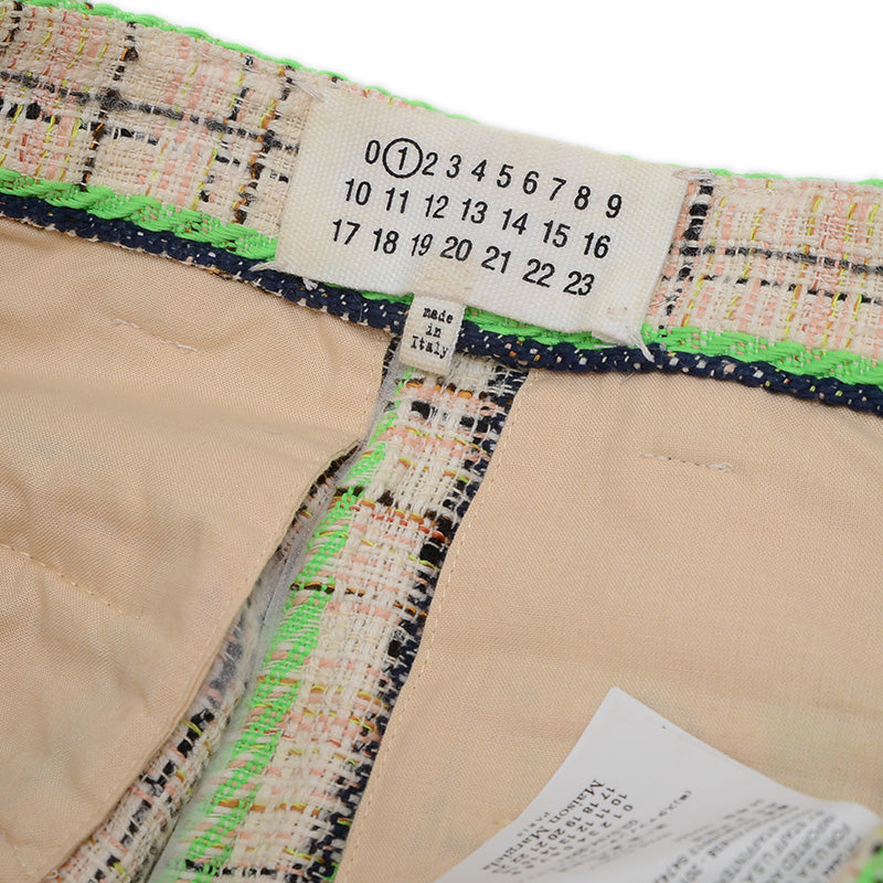 ハーフパンツ コットン ジャガード マルチカラー レディース 36サイズ ショートパンツ