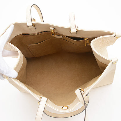 モノグラムアンプラント オンザゴーGM 2WAYバッグ クレーム M45081 トートバッグ