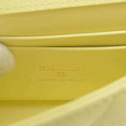 ココハンドル エクストラミニ 2WAYバッグ キャビアスキン イエロー AP4244 ハンドバッグ