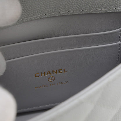 ココハンドル エクストラミニ 2WAYバッグ キャビアスキン グレー AP4244 ハンドバッグ