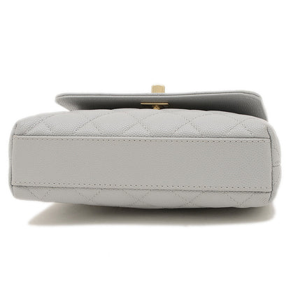 ココハンドル エクストラミニ 2WAYバッグ キャビアスキン グレー AP4244 ハンドバッグ