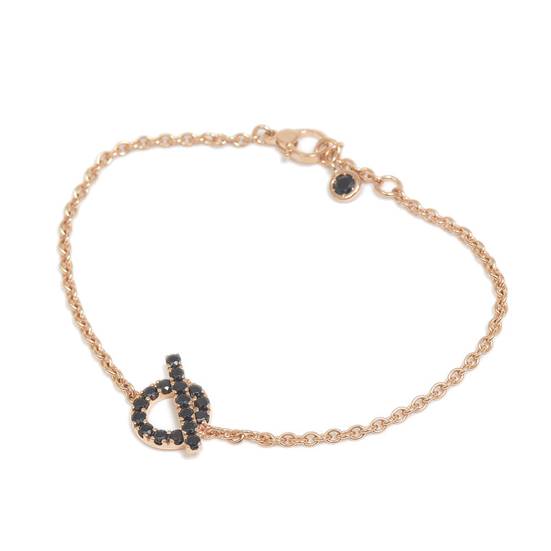 フィネス ブレスレット K18PG/ブラックスピネル SHサイズ ブレスレット