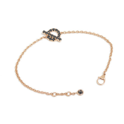 フィネス ブレスレット K18PG/ブラックスピネル SHサイズ ブレスレット
