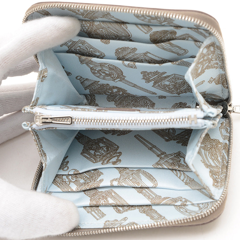 アザップコンパクト シルクイン エバーカラー エトゥープ W刻印 二つ折り財布