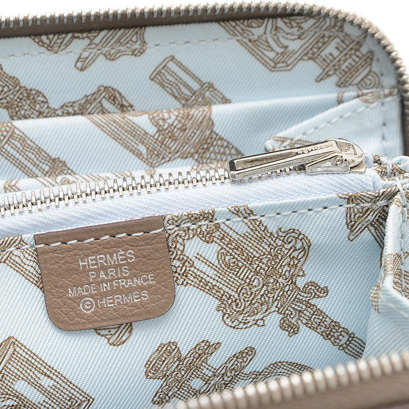 アザップコンパクト シルクイン エバーカラー エトゥープ W刻印 二つ折り財布