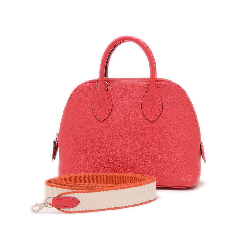 ボリード1923 ミニ シェーブル ブーゲンビリア シルバー金具 B刻印 ハンドバッグ