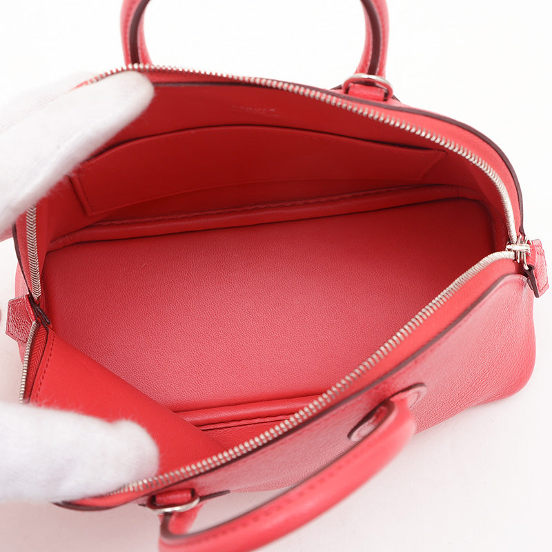 ボリード1923 ミニ シェーブル ブーゲンビリア シルバー金具 B刻印 ハンドバッグ