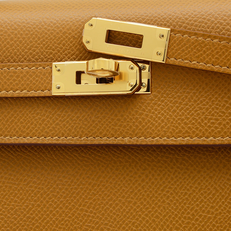 ケリー25 外縫い エプソン セサミ ゴールド金具 W刻印 ハンドバッグ