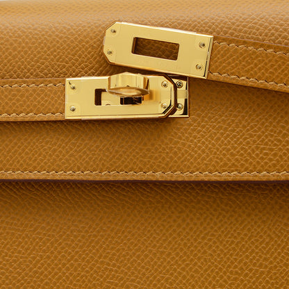 ケリー25 外縫い エプソン セサミ ゴールド金具 W刻印 ハンドバッグ