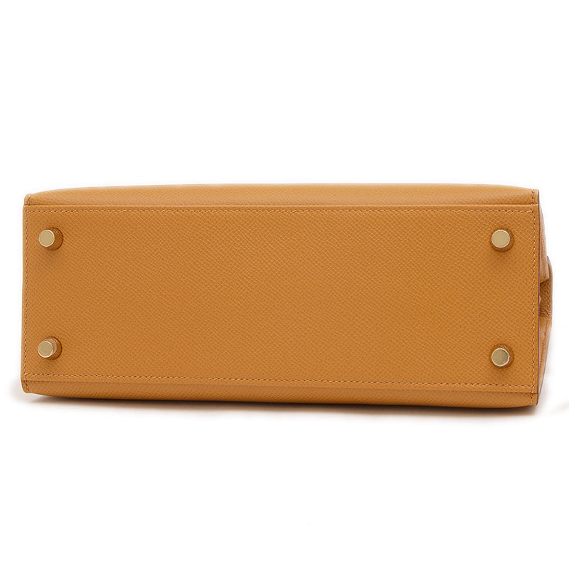 ケリー25 外縫い エプソン セサミ ゴールド金具 W刻印 ハンドバッグ