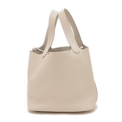 ピコタンロック MM 22 トリヨン クレ シルバー金具 K刻印 ハンドバッグ