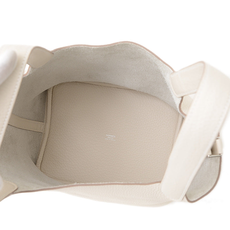 ピコタンロック MM 22 トリヨン クレ シルバー金具 K刻印 ハンドバッグ