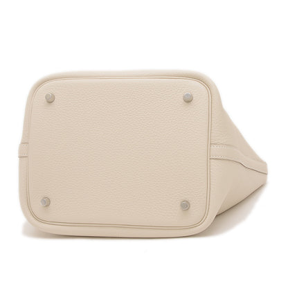 ピコタンロック MM 22 トリヨン クレ シルバー金具 K刻印 ハンドバッグ