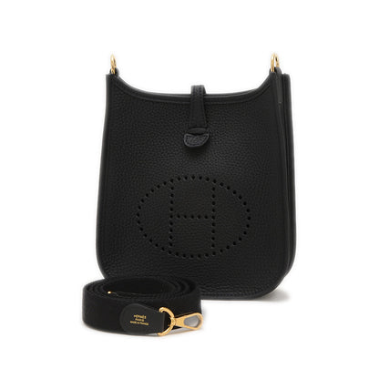 エブリンTPM トリヨン ブラック ゴールド金具 K刻印 ロングショルダー ショルダーバッグ