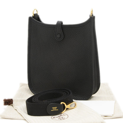 エブリンTPM トリヨン ブラック ゴールド金具 K刻印 ロングショルダー ショルダーバッグ