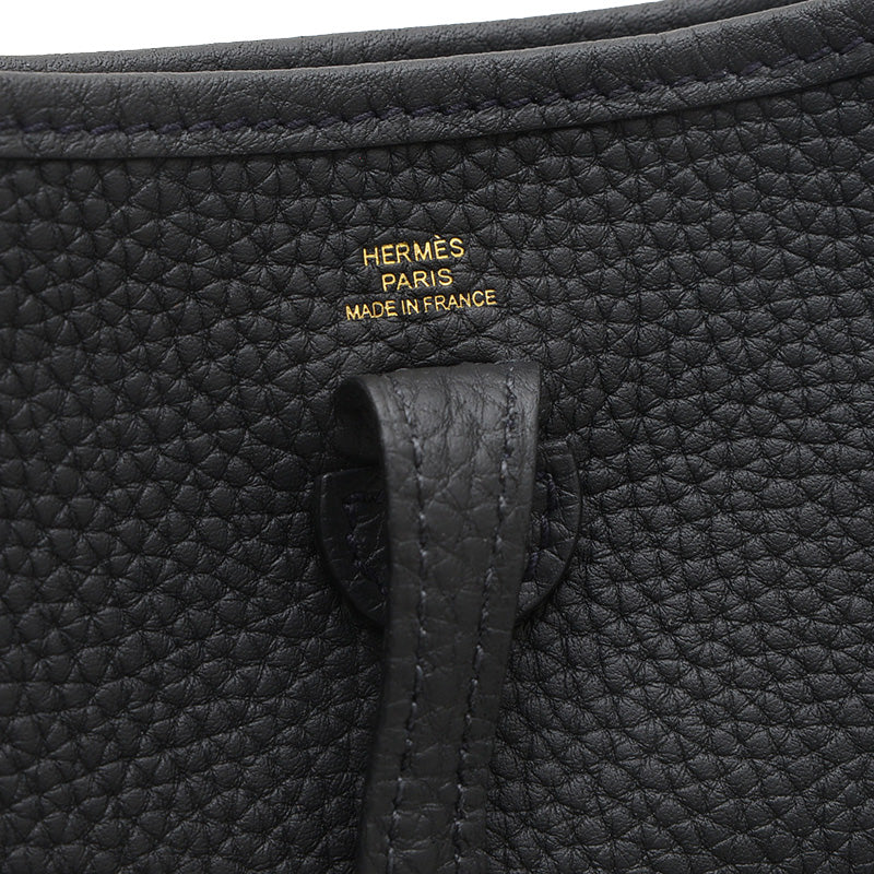 エブリンTPM トリヨン ブラック ゴールド金具 K刻印 ロングショルダー ショルダーバッグ