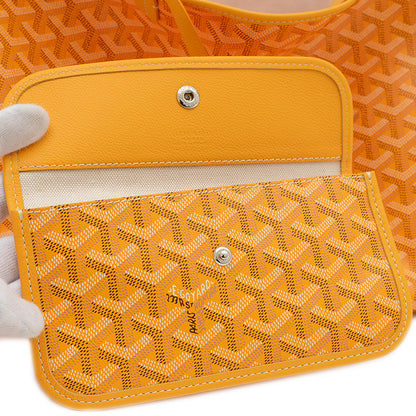 サンルイPM トートバッグ ゴヤールディンキャンバス イエロー AMALOUISPM トートバッグ