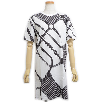 ワンピース coaching remix コットン ホワイト/マルチカラー 36サイズ H5E4518DE ワンピース