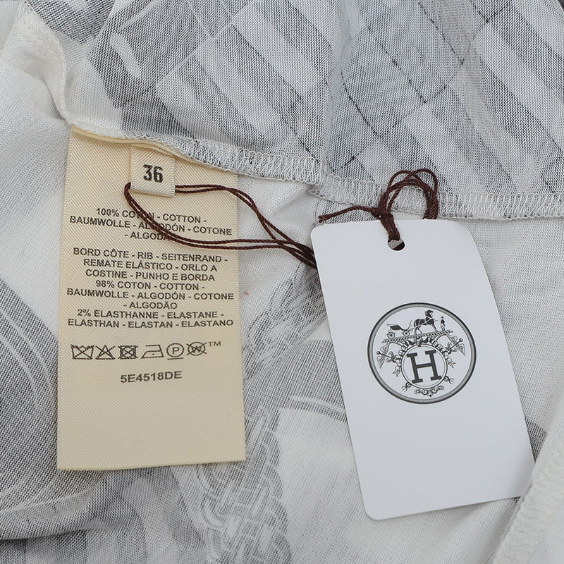 ワンピース coaching remix コットン ホワイト/マルチカラー 36サイズ H5E4518DE ワンピース